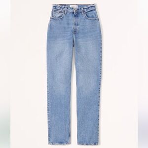 Abercrombie ultra high rise 90’s straight jeans